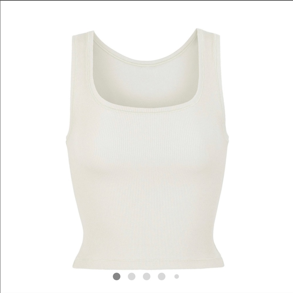 SKIMS COTTON RIB TANK | BONE